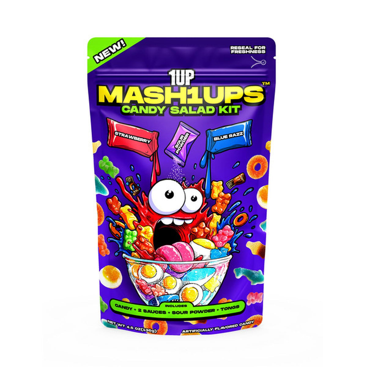 1UP Sour Candy Salad Kit