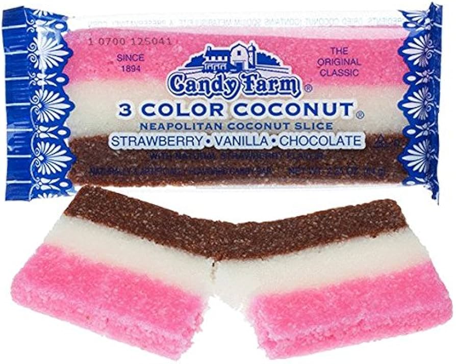 Neapolitan Coconut Bar