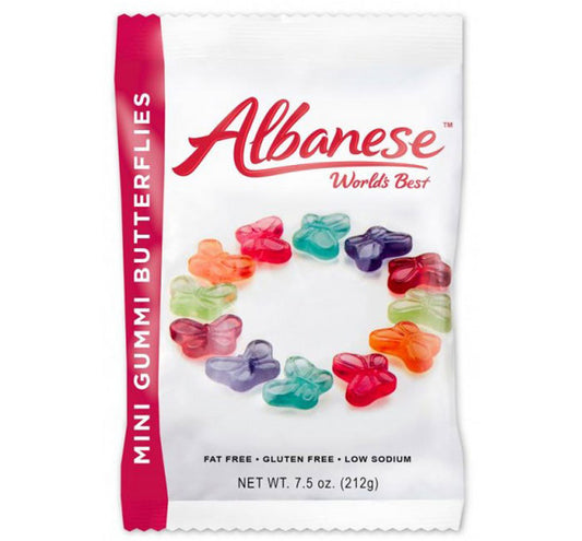 Albanese Mini Gummy Butterflies Peg Bag