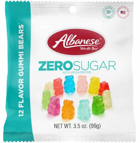 Albanese Gummy Bears - Sugar Free Peg Bag