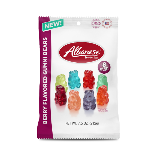 Albanese - Berry Flavored Gummi Bears Peg Bag
