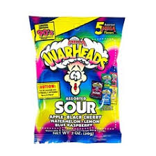 Mega Warheads Assorted Sour Peg Bag