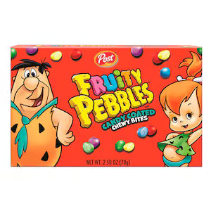 Fruity Pebbles Candy Coated Chewy Bites Theater Box